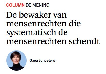 De bewaker van mensenrechten die systematisch de mensenrechten schendt #DSAvond